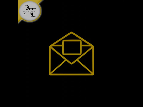 Symbole de lettre simple - Art 2D Modèle 3D