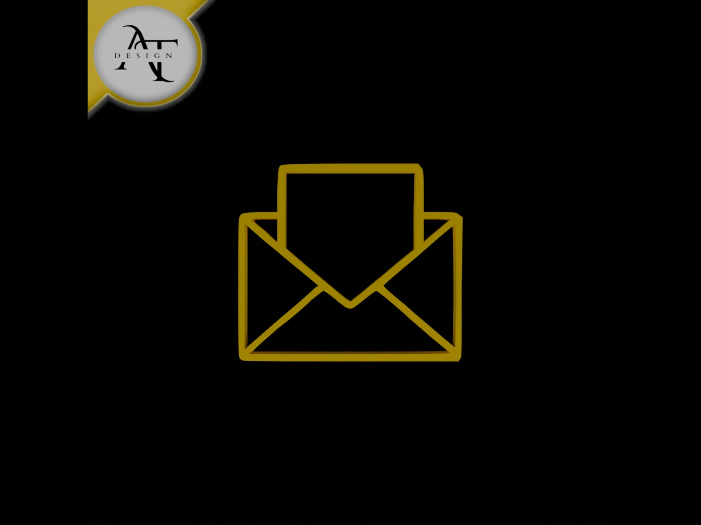 Simple Letter Symbol - 2D Art 3D Model .c4d .max .obj .3ds .fbx .stl .blend 