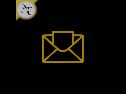 Simple Letter Symbol - 2D Art Modèle 3D