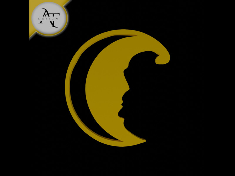 Simple Letter Symbol - 2D Art Modelo 3D .c4d .max .obj .3ds .fbx .stl .blend
