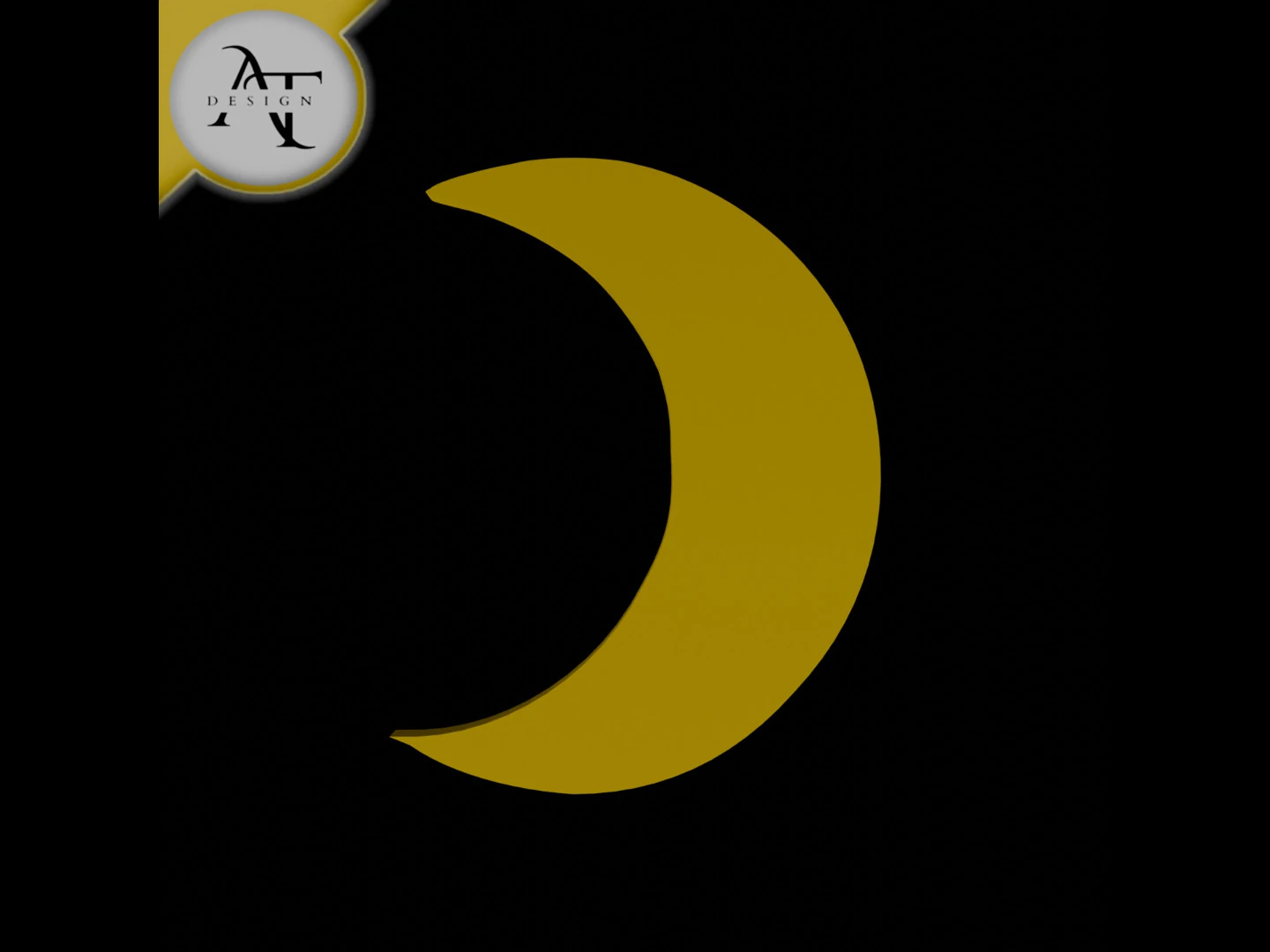 Simple Letter Symbol - 2D Art 3D Model .c4d .max .obj .3ds .fbx .stl .blend 