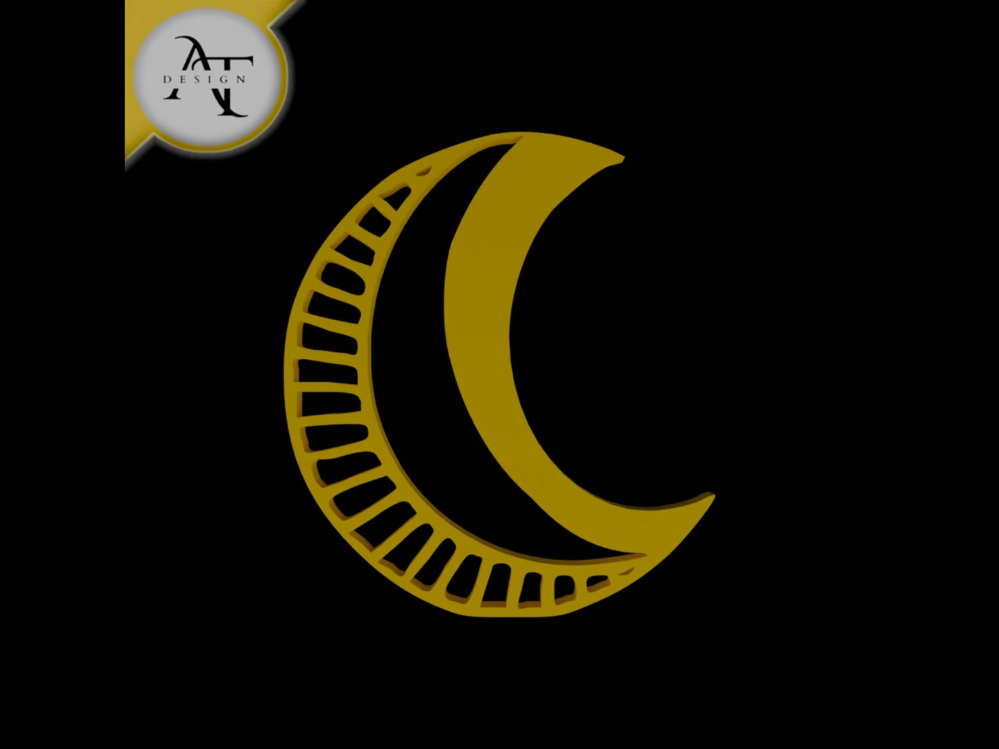 Simple Letter Symbol - 2D Art 3D Model .c4d .max .obj .3ds .fbx .stl .blend