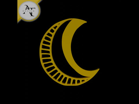 Symbole de lettre simple - Art 2D Modèle 3D