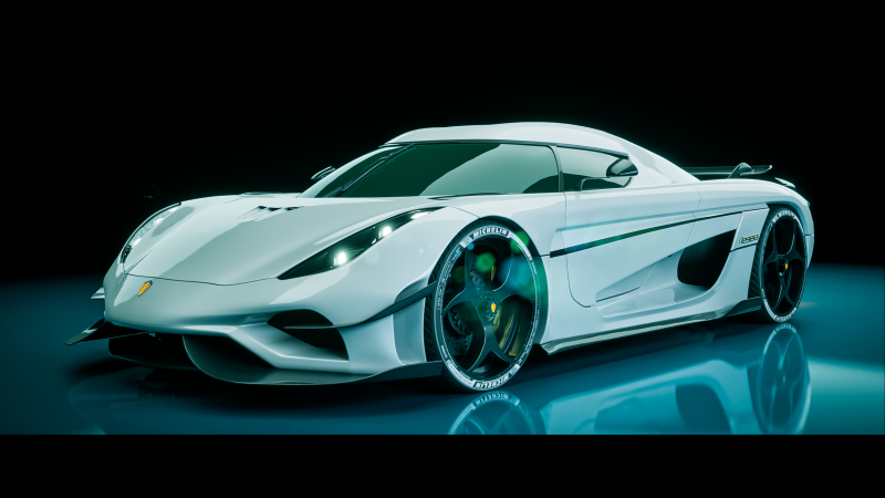 Koenigsegg Regera 3D Model .c4d .max .obj .3ds .fbx .stl .blend