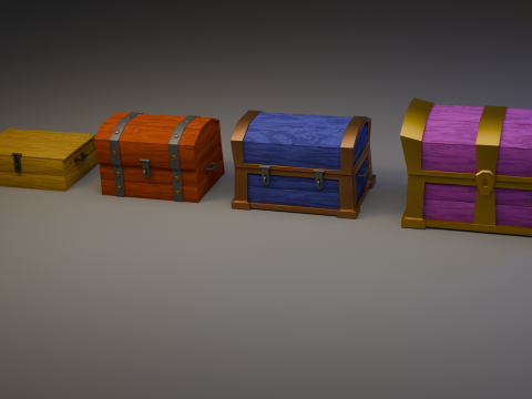 Chests Asset 3D Model