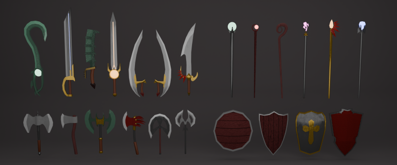 Weapuns Pack Model 3D .c4d .max .obj .3ds .fbx .stl .blend 