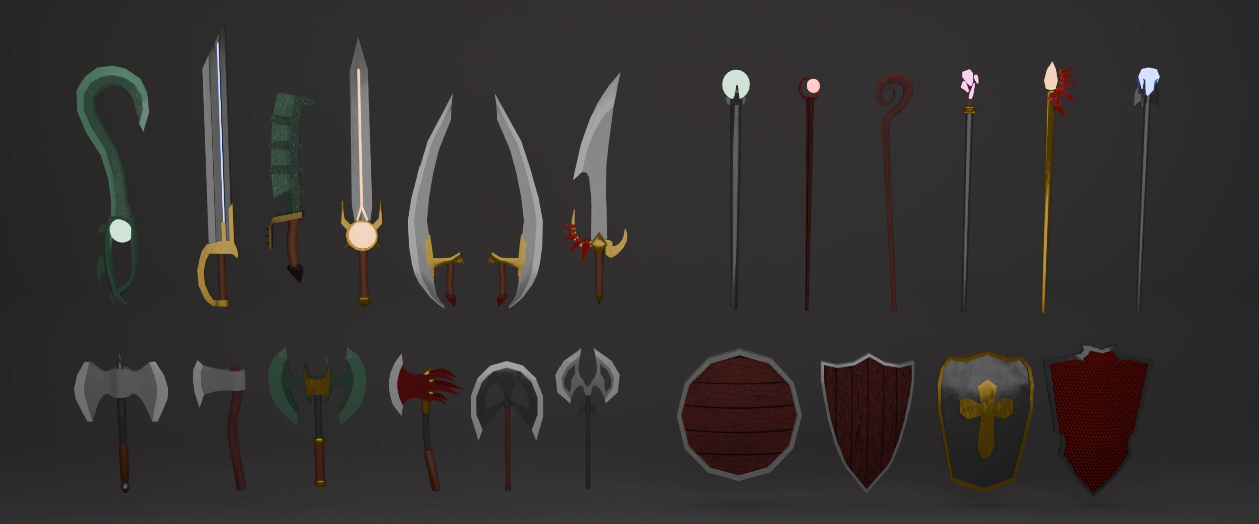 Weapuns Pack 3D Model .c4d .max .obj .3ds .fbx .stl .blend 