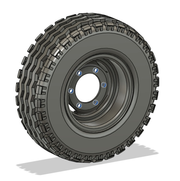 Wheel 153 inch Modello 3D .c4d .max .obj .3ds .fbx .stl .blend