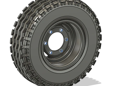 Ruota 153 pollici Modello 3D