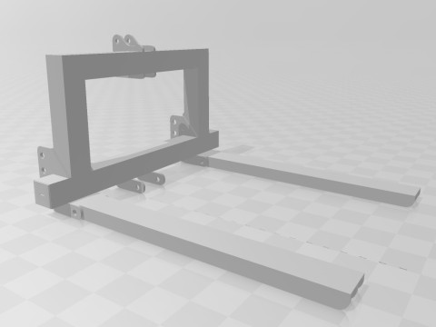 Folks for Tractor 3D Model