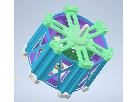 Prototype of electric generator 3D 모델