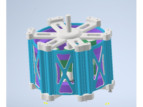 Prototype of electric generator 3D Model