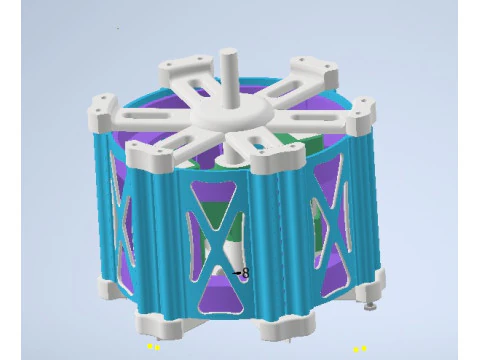 Prototype of electric generator 3D Model