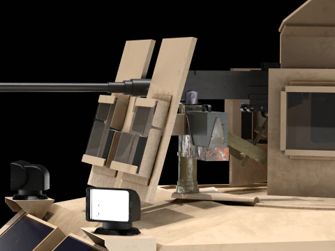 Oshkosh M-ATV Military Vehicle Rigged 3D Model