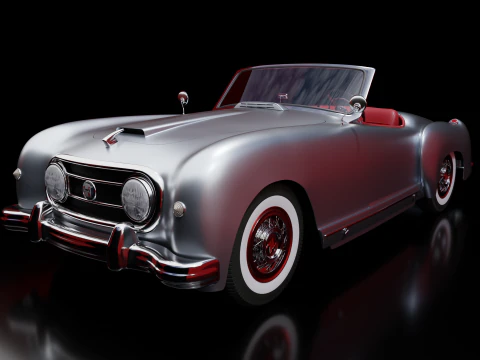 Nash Healey Pininfarina Roadster 1952-1953 truccata Modello 3D