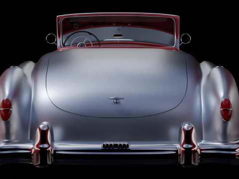 Nash Healey Pininfarina Roadster 1952-1953 Rigged Modelo 3D