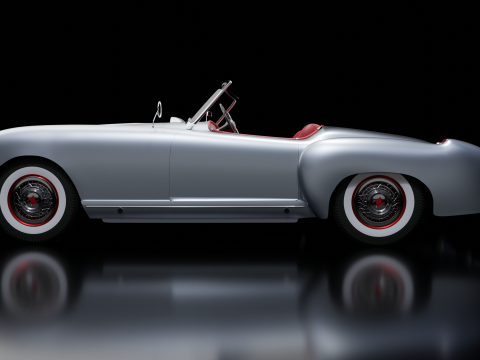 Nash Healey Pininfarina Roadster 1952-1953 Rigged Modelo 3D