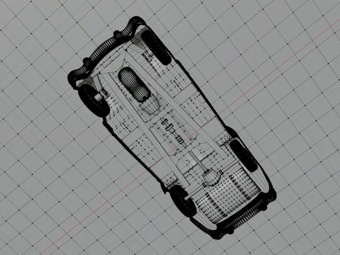 Nash Healey Pininfarina Roadster 1952-1953 Rigged 3D Model