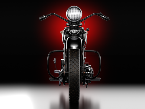 Harley Davidson Knucklehead 1936 Motorcycle 3D मॉडल