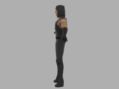 Shadow Striker PS2 Style Character 3D Модель