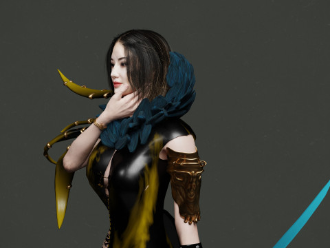 Jinsoyun from Blade and Soul Fan Art 3D Model