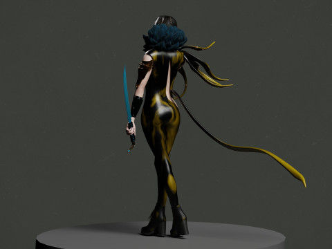 Jinsoyun from Blade and Soul Fan Art 3D Model