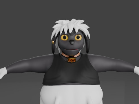 Kuro the Miltak 3D Fan Art Model Modelo 3D