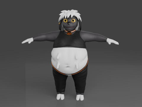 Kuro the Miltak 3D Fan Art Model Modelo 3D