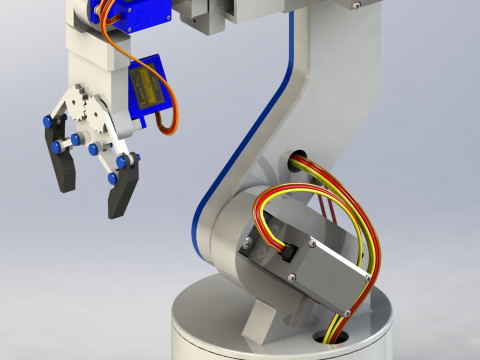 Mini Arduino Robot With Finger Gripper 3D Model