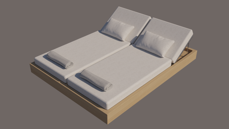 SUNBED 3D मॉडल .c4d .max .obj .3ds .fbx .stl .blend 