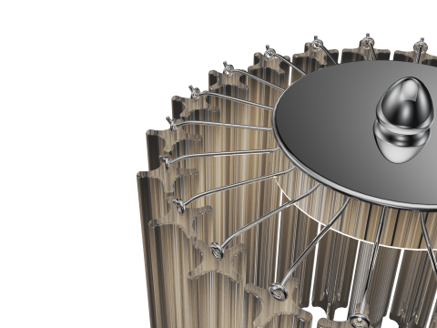 VENINI QUADRIEDRI TABLE LAMP Modello 3D