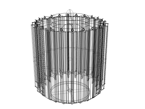 VENINI QUADRIEDRI TABLE LAMP Modello 3D