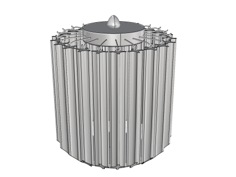 VENINI QUADRIEDRI TABLE LAMP Modello 3D