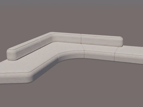 SALA DE SOF&Aacute; Modelo 3D