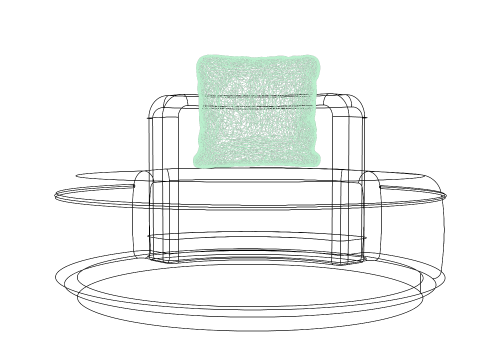 SOFA ROUNDED 3D मॉडल