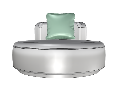 SOFA ROUNDED 3D मॉडल