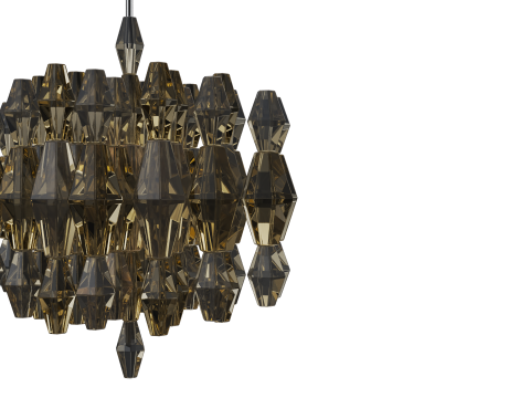 VENINI POLIEDRI CHANDELIER Modelo 3D