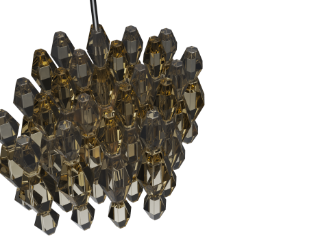 VENINI POLIEDRI CHANDELIER Modelo 3D