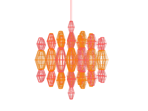 VENINI POLIEDRI CHANDELIER Modelo 3D