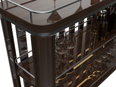 BUFFET BAR Modello 3D