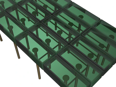 COFFE TABLE GLASS 3D Model