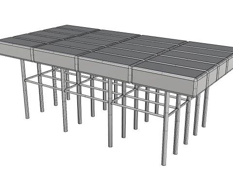 COFFE TABLE GLASS 3D Model