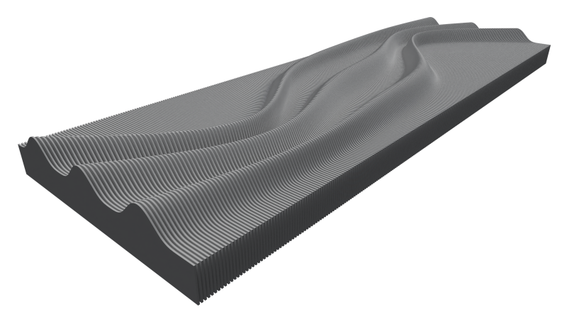 ПАНЕЛЬ ВОЛН 3D Модель .c4d .max .obj .3ds .fbx .stl .blend