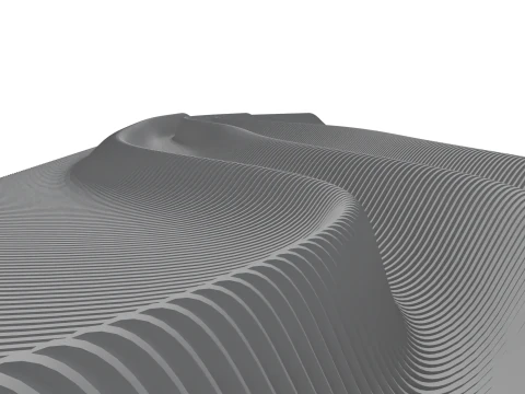 WAVES PANEL 3D Model