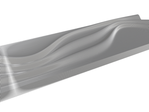 ПАНЕЛЬ ВОЛН 3D Модель