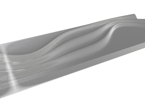 WAVES PANEL 3D Model