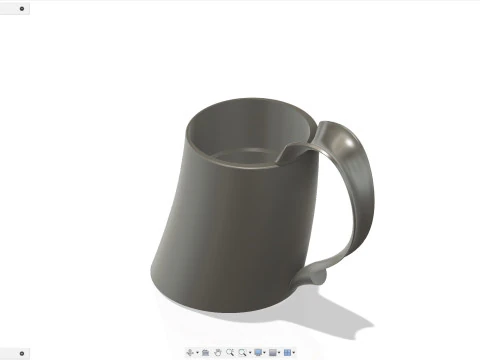 바이킹 뿔잔 컵 홀더 3D 프린트 모델