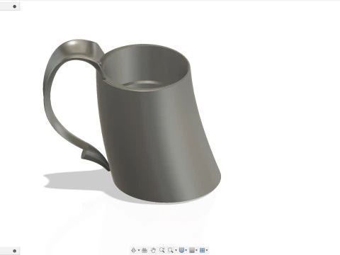 Viking drinking horn cup holder 3D Print Model