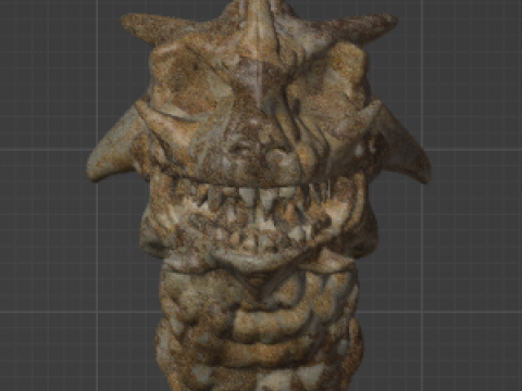 Dragon Skull 3D 模型