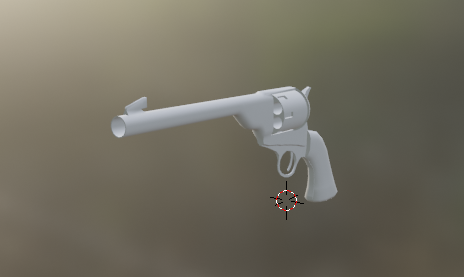 Pistol 3D Model .c4d .max .obj .3ds .fbx .stl .blend 